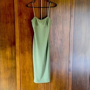 Camila Coelho Midi Dress in Sage Green